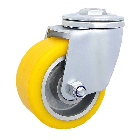Koło aluminiowo-poliuretanowe z otworem centralnym fi 80 - 180 kg