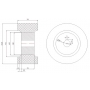 Rolka posuwu fi 110 szer. 54 mm