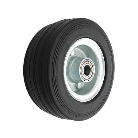 Koło metalowo-gumowe fi 200 oś fi 25 szer. 72 mm